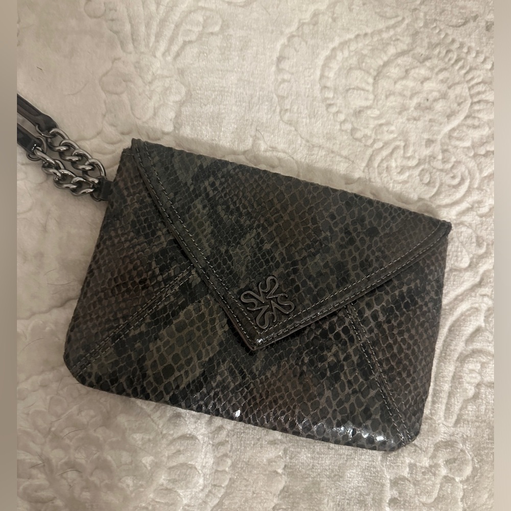Vera Wang Python Embossed Clutch - image 2